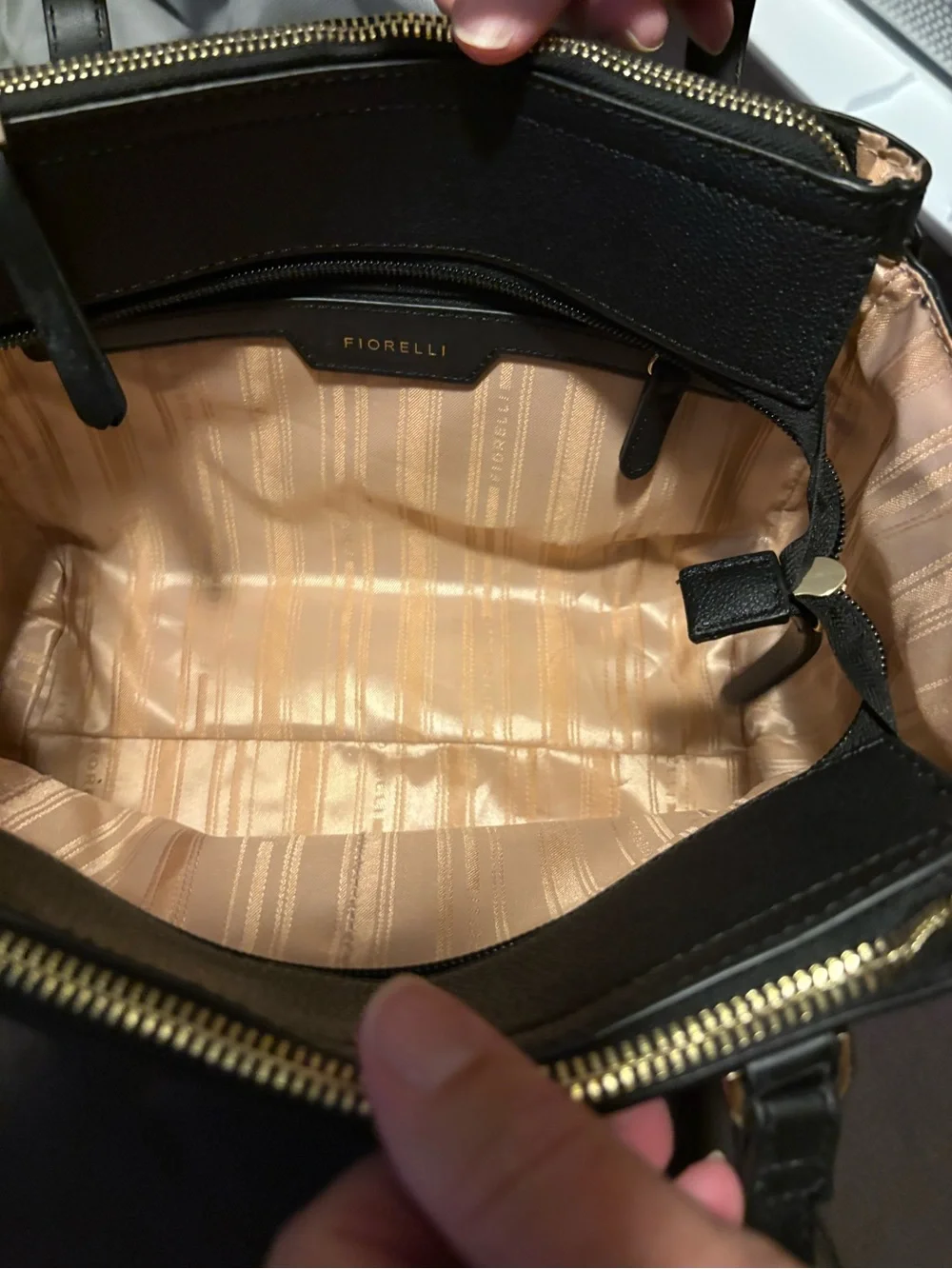 Fiorelli Black Structured Top-Handle Satchel